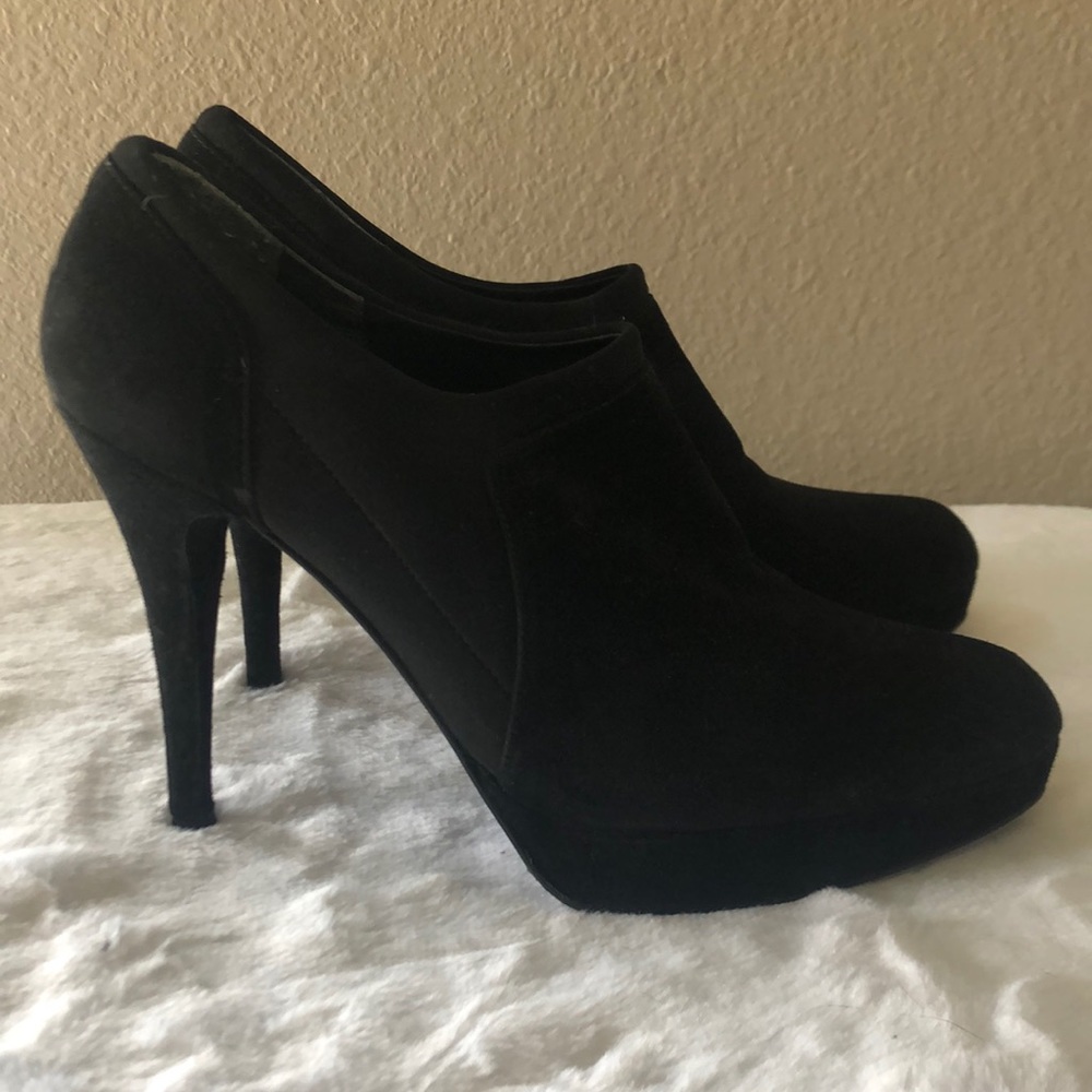 Stuart Weitzman Black Suede Ankle Boot
